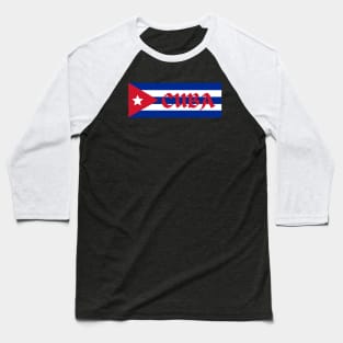 Cuba in Cuban Flag Baseball T-Shirt